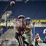 10.Spielwoche der European League of Football (ELF) Season 2024 Paris Musketeers at Rhein Fire am 28.07.2024 im Stadion Schauinsland-Reisen-Arena, Margaretenstraße 5-7, 47055 Duisburg. Spiel Endstand 06 : 38. Bildnummer: 2024-07-28_0679 - Elf ParisMusketeersAtRheinFire