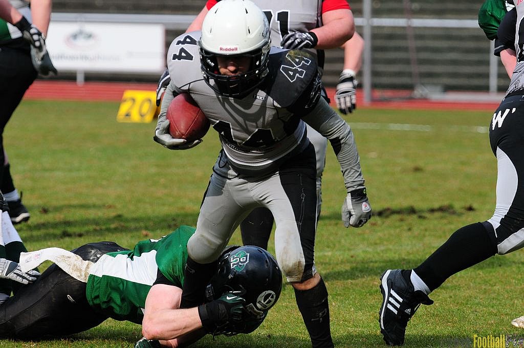 		Rheine Raptors vs. Mnchengladbach Wolfpack  - 13.04.2013 Rheine Raptors vs. Mönchengladbach Wolfpack (20:20) 