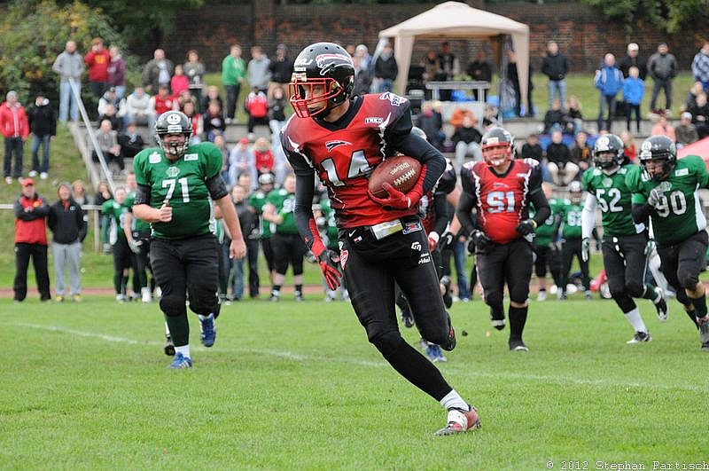 Rheine Raptors vs. Dsseldorf Panther II - 14.10.2012 Relegationsspiel: Rheine Raptors vs. Düsseldorf Panther II (32:41)