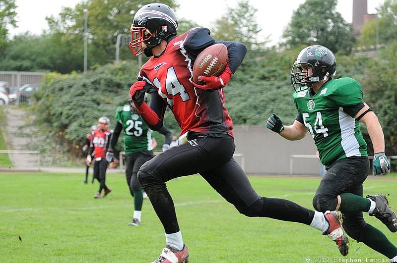 Rheine Raptors vs. Dsseldorf Panther II - 14.10.2012 Relegationsspiel: Rheine Raptors vs. Düsseldorf Panther II (32:41)