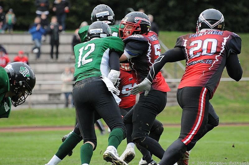 Rheine Raptors vs. Dsseldorf Panther II - 14.10.2012 Relegationsspiel: Rheine Raptors vs. Düsseldorf Panther II (32:41)