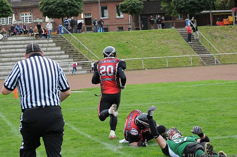 Rheine Raptors vs. Dsseldorf Panther II - 14.10.2012 Relegationsspiel: Rheine Raptors vs. Düsseldorf Panther II (32:41)