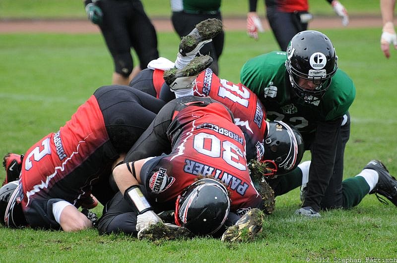 Rheine Raptors vs. Dsseldorf Panther II - 14.10.2012 Relegationsspiel: Rheine Raptors vs. Düsseldorf Panther II (32:41)