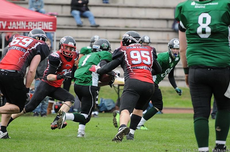 Rheine Raptors vs. Dsseldorf Panther II - 14.10.2012 Relegationsspiel: Rheine Raptors vs. Düsseldorf Panther II (32:41)