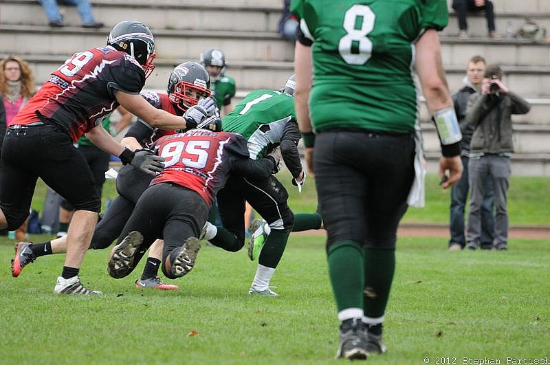 Rheine Raptors vs. Dsseldorf Panther II - 14.10.2012 Relegationsspiel: Rheine Raptors vs. Düsseldorf Panther II (32:41)