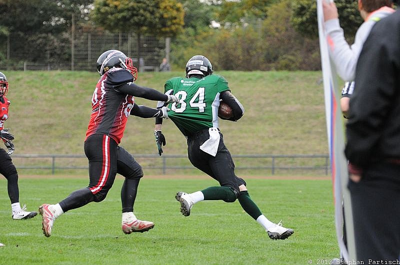 Rheine Raptors vs. Dsseldorf Panther II - 14.10.2012 Relegationsspiel: Rheine Raptors vs. Düsseldorf Panther II (32:41)