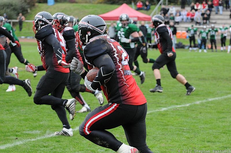 Rheine Raptors vs. Dsseldorf Panther II - 14.10.2012 Relegationsspiel: Rheine Raptors vs. Düsseldorf Panther II (32:41)