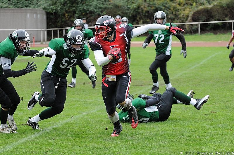 Rheine Raptors vs. Dsseldorf Panther II - 14.10.2012 Relegationsspiel: Rheine Raptors vs. Düsseldorf Panther II (32:41)