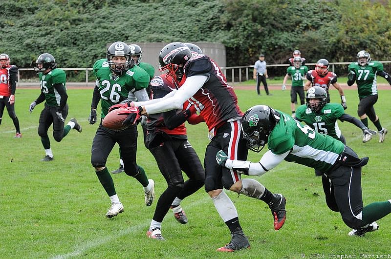 Rheine Raptors vs. Dsseldorf Panther II - 14.10.2012 Relegationsspiel: Rheine Raptors vs. Düsseldorf Panther II (32:41)