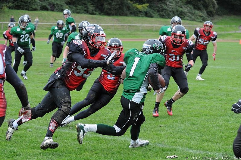 Rheine Raptors vs. Dsseldorf Panther II - 14.10.2012 Relegationsspiel: Rheine Raptors vs. Düsseldorf Panther II (32:41)