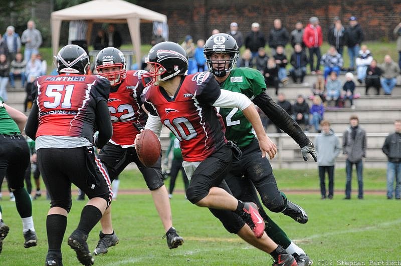 Rheine Raptors vs. Dsseldorf Panther II - 14.10.2012 Relegationsspiel: Rheine Raptors vs. Düsseldorf Panther II (32:41)