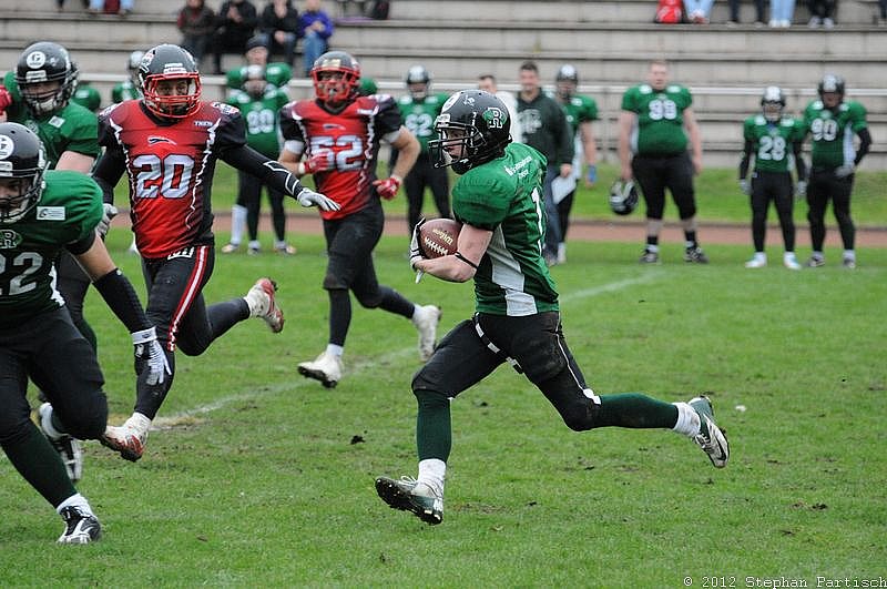 Rheine Raptors vs. Dsseldorf Panther II - 14.10.2012 Relegationsspiel: Rheine Raptors vs. Düsseldorf Panther II (32:41)