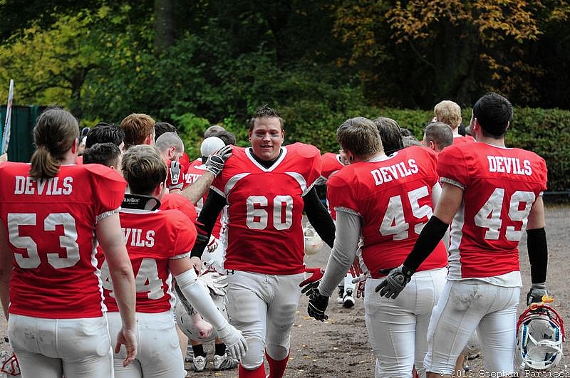 Gelsenkirchen Devils vs Recklinghausen Chargers - 20.10.2012 Gelsenkirchen Devils vs. Recklinghausen Chargers (27:7) 