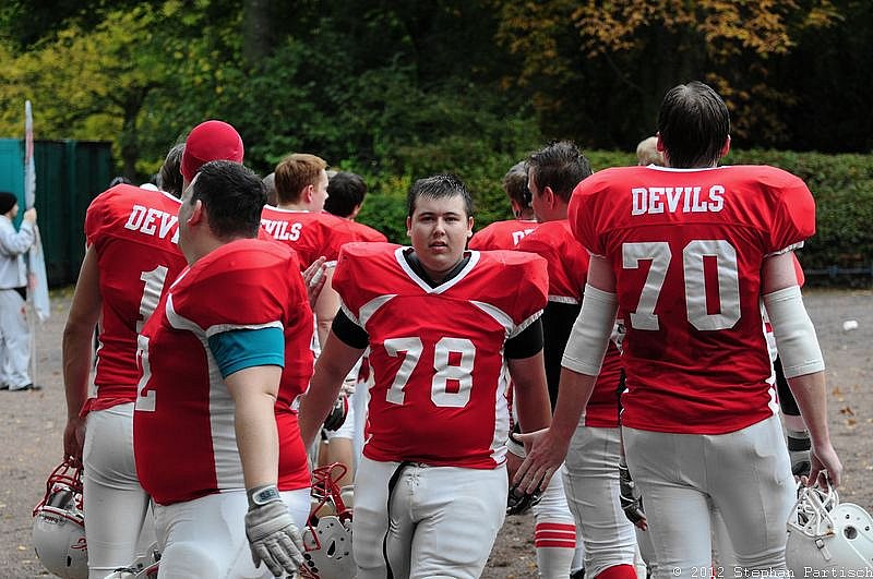 Gelsenkirchen Devils vs Recklinghausen Chargers - 20.10.2012 Gelsenkirchen Devils vs. Recklinghausen Chargers (27:7) 
