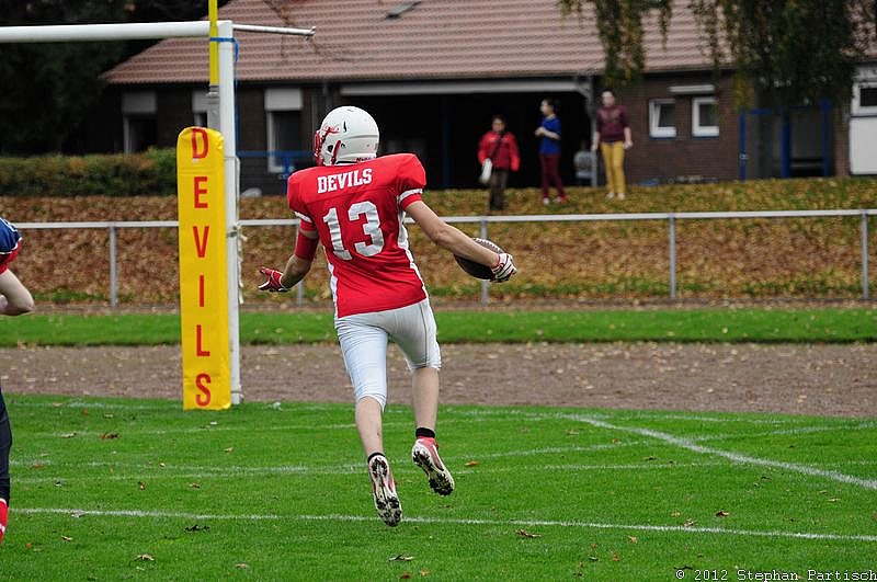 Gelsenkirchen Devils vs Recklinghausen Chargers - 20.10.2012 Gelsenkirchen Devils vs. Recklinghausen Chargers (27:7) 
