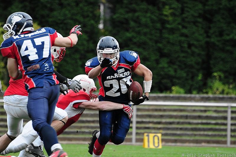 Gelsenkirchen Devils vs Recklinghausen Chargers - 20.10.2012 Gelsenkirchen Devils vs. Recklinghausen Chargers (27:7) 