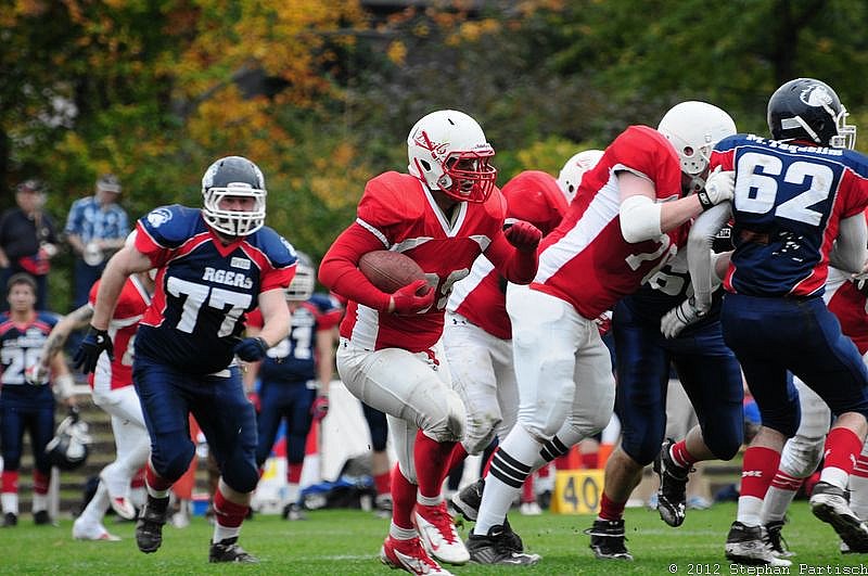 Gelsenkirchen Devils vs Recklinghausen Chargers - 20.10.2012 Gelsenkirchen Devils vs. Recklinghausen Chargers (27:7) 