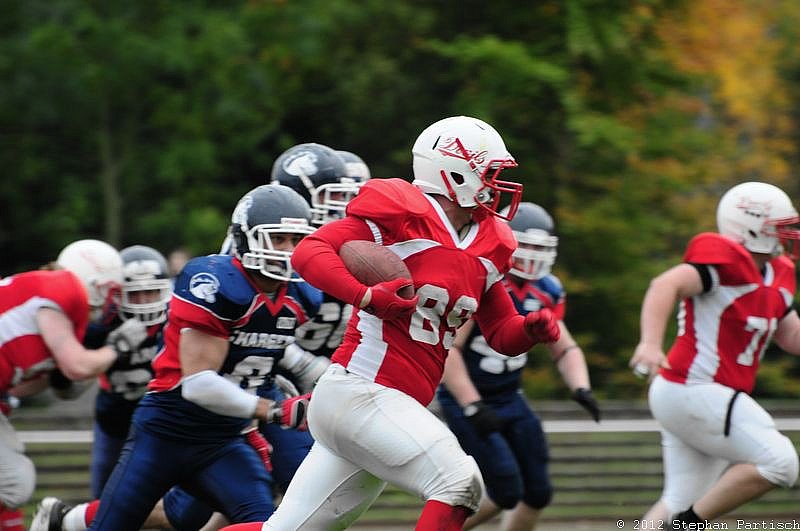 Gelsenkirchen Devils vs Recklinghausen Chargers - 20.10.2012 Gelsenkirchen Devils vs. Recklinghausen Chargers (27:7) 