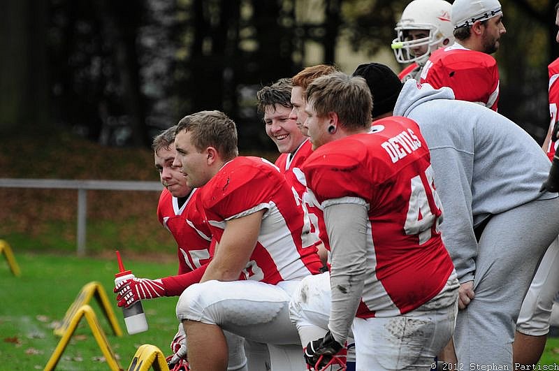 Gelsenkirchen Devils vs Recklinghausen Chargers - 20.10.2012 Gelsenkirchen Devils vs. Recklinghausen Chargers (27:7) 