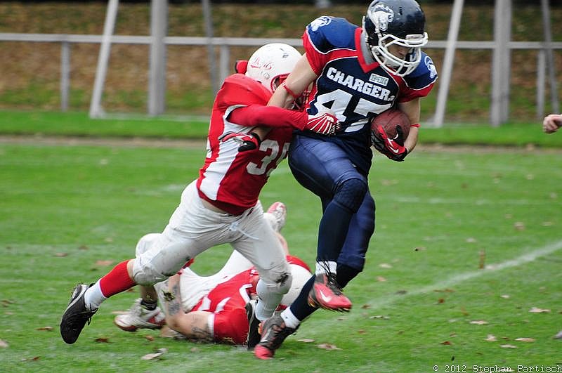 Gelsenkirchen Devils vs Recklinghausen Chargers - 20.10.2012 Gelsenkirchen Devils vs. Recklinghausen Chargers (27:7) 