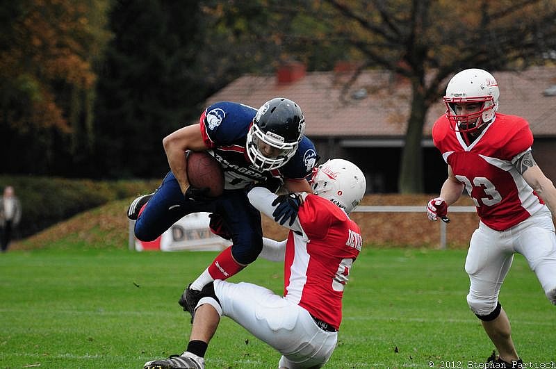 Gelsenkirchen Devils vs Recklinghausen Chargers - 20.10.2012 Gelsenkirchen Devils vs. Recklinghausen Chargers (27:7) 