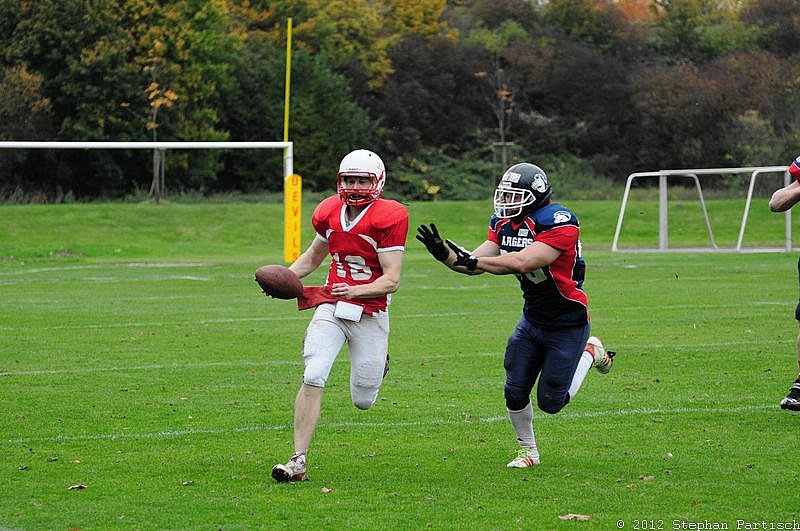 Gelsenkirchen Devils vs Recklinghausen Chargers - 20.10.2012 Gelsenkirchen Devils vs. Recklinghausen Chargers (27:7) 