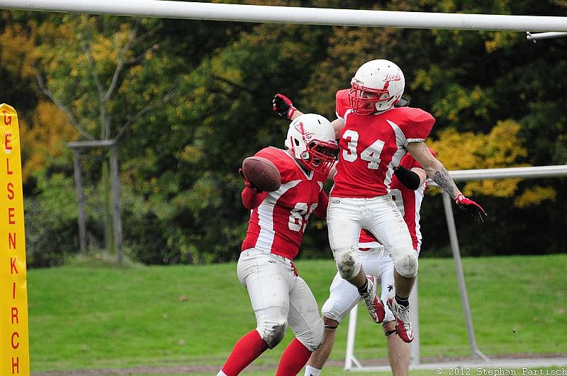 Gelsenkirchen Devils vs Recklinghausen Chargers - 20.10.2012 Gelsenkirchen Devils vs. Recklinghausen Chargers (27:7) 