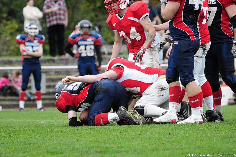 Gelsenkirchen Devils vs Recklinghausen Chargers - 20.10.2012 Gelsenkirchen Devils vs. Recklinghausen Chargers (27:7) 