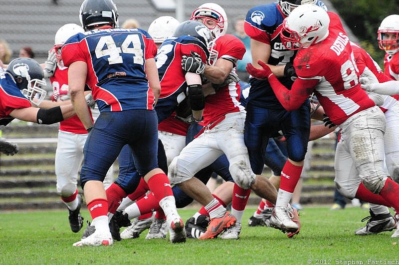 Gelsenkirchen Devils vs Recklinghausen Chargers - 20.10.2012 Gelsenkirchen Devils vs. Recklinghausen Chargers (27:7) 