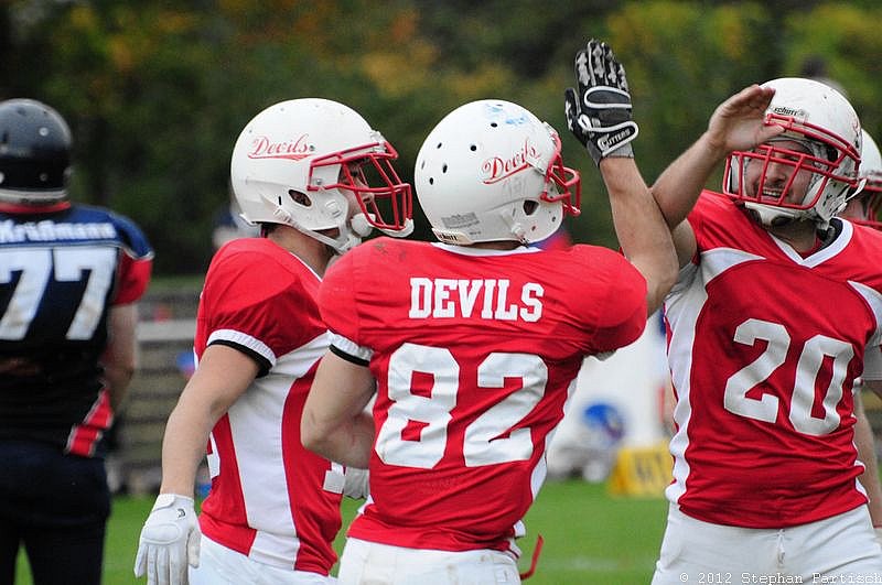 Gelsenkirchen Devils vs Recklinghausen Chargers - 20.10.2012 Gelsenkirchen Devils vs. Recklinghausen Chargers (27:7) 