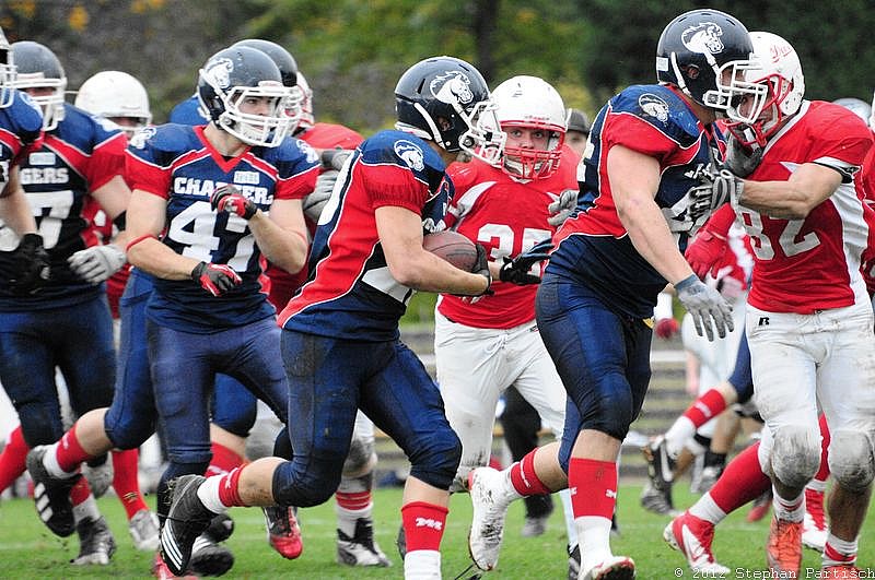 Gelsenkirchen Devils vs Recklinghausen Chargers - 20.10.2012 Gelsenkirchen Devils vs. Recklinghausen Chargers (27:7) 