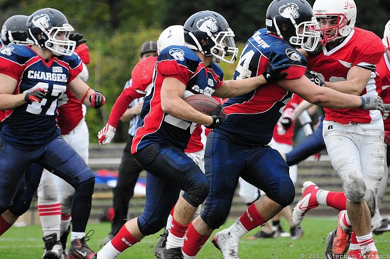 Gelsenkirchen Devils vs Recklinghausen Chargers - 20.10.2012 Gelsenkirchen Devils vs. Recklinghausen Chargers (27:7) 