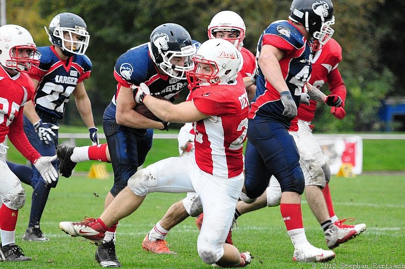 Gelsenkirchen Devils vs Recklinghausen Chargers - 20.10.2012 Gelsenkirchen Devils vs. Recklinghausen Chargers (27:7) 