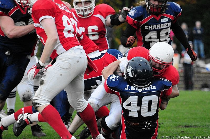 Gelsenkirchen Devils vs Recklinghausen Chargers - 20.10.2012 Gelsenkirchen Devils vs. Recklinghausen Chargers (27:7) 
