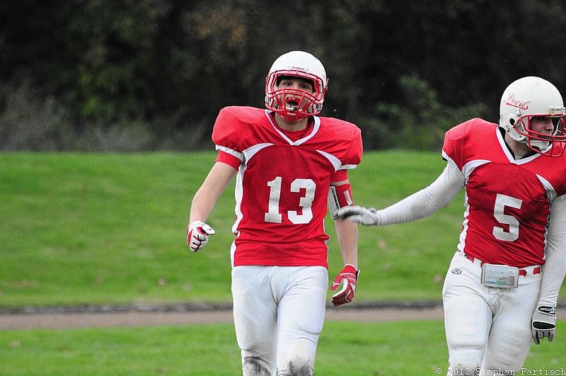 Gelsenkirchen Devils vs Recklinghausen Chargers - 20.10.2012 Gelsenkirchen Devils vs. Recklinghausen Chargers (27:7) 