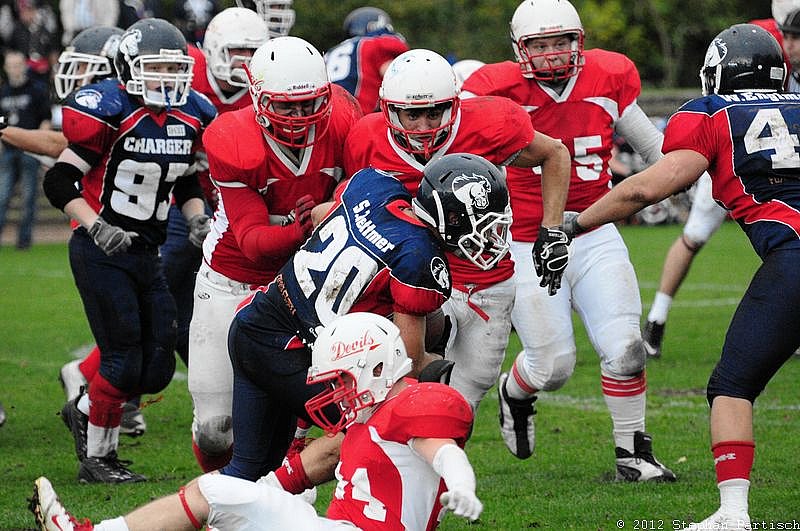 Gelsenkirchen Devils vs Recklinghausen Chargers - 20.10.2012 Gelsenkirchen Devils vs. Recklinghausen Chargers (27:7) 