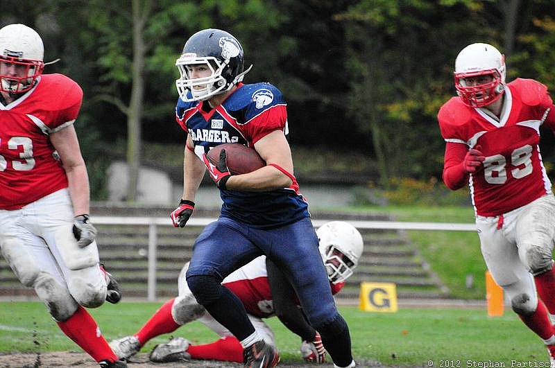 Gelsenkirchen Devils vs Recklinghausen Chargers - 20.10.2012 Gelsenkirchen Devils vs. Recklinghausen Chargers (27:7) 