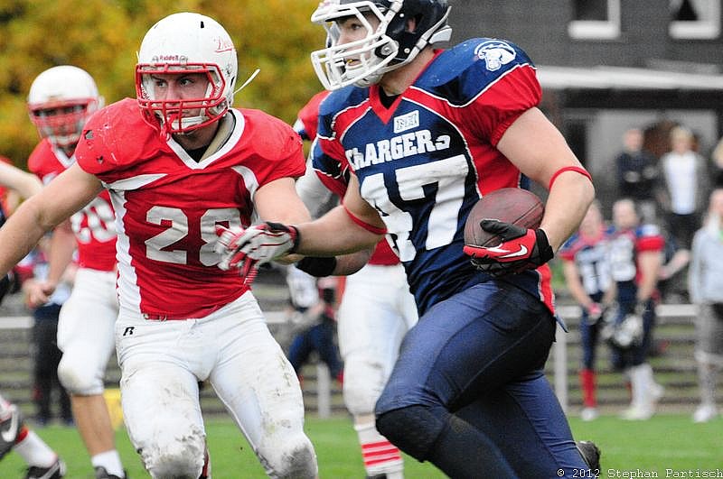 Gelsenkirchen Devils vs Recklinghausen Chargers - 20.10.2012 Gelsenkirchen Devils vs. Recklinghausen Chargers (27:7) 