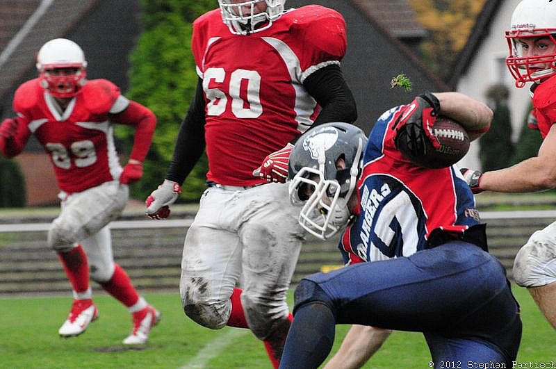Gelsenkirchen Devils vs Recklinghausen Chargers - 20.10.2012 Gelsenkirchen Devils vs. Recklinghausen Chargers (27:7) 