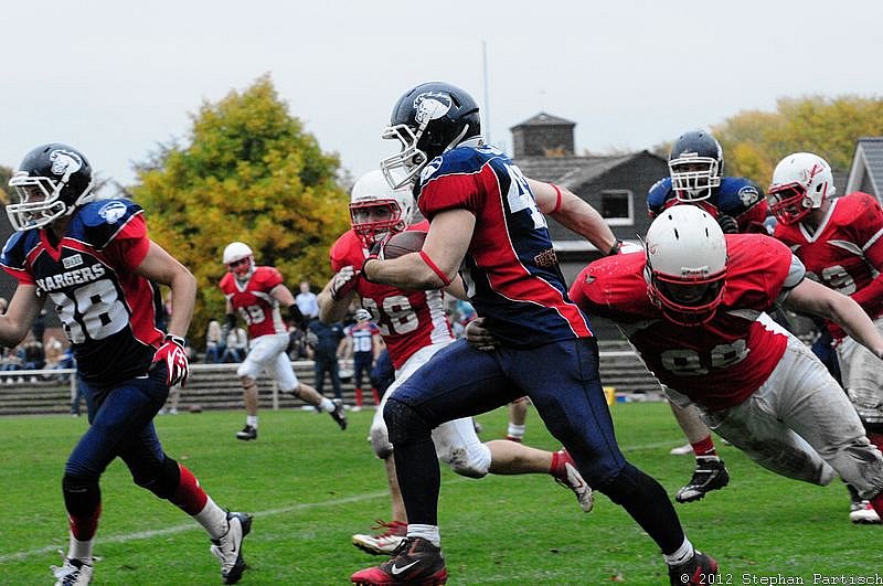 Gelsenkirchen Devils vs Recklinghausen Chargers - 20.10.2012 Gelsenkirchen Devils vs. Recklinghausen Chargers (27:7) 