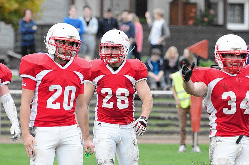Gelsenkirchen Devils vs Recklinghausen Chargers - 20.10.2012 Gelsenkirchen Devils vs. Recklinghausen Chargers (27:7) 