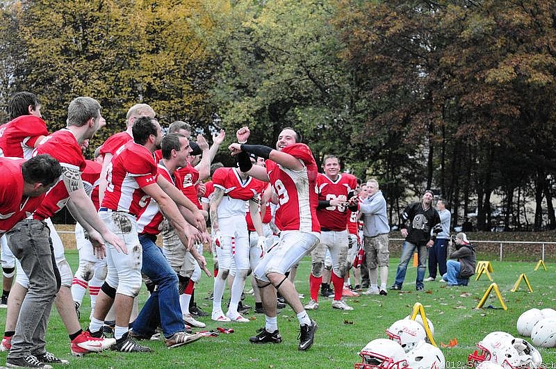 Gelsenkirchen Devils vs Recklinghausen Chargers - 20.10.2012 Gelsenkirchen Devils vs. Recklinghausen Chargers (27:7) 