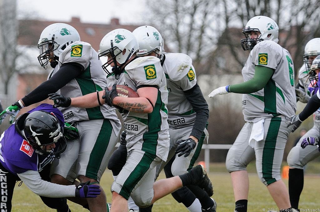 Langenfeld Longhorns vs. Bielefeld Bulldogs  - 06.04.2013 Vorbereitungsspiel Langenfeld Longhorns vs. Bielefeld Bulldogs (13:26) 