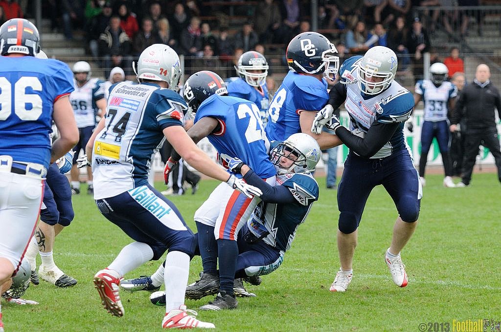 Remscheid Amboss vs. Dortmund Giants  - 21.04.2013 Remscheid Amboss vs. Dortmund Giants (13:9) 