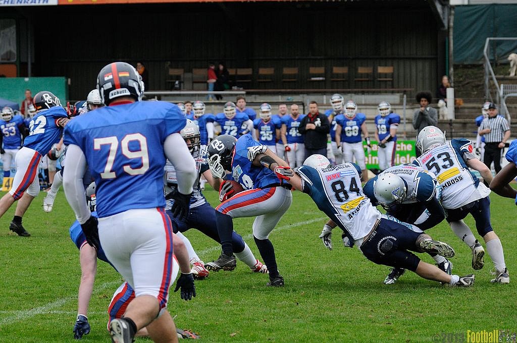 Remscheid Amboss vs. Dortmund Giants  - 21.04.2013 Remscheid Amboss vs. Dortmund Giants (13:9) 