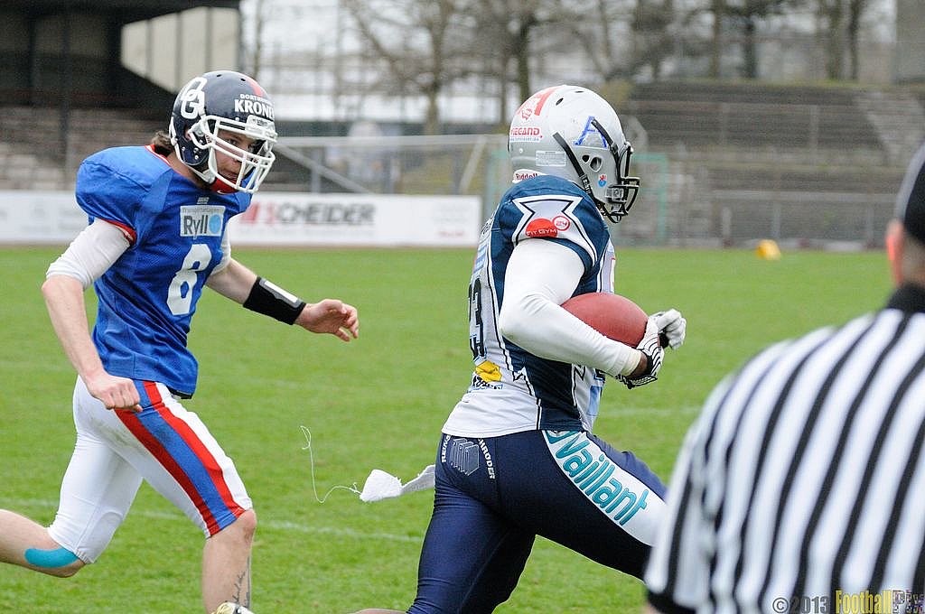 Remscheid Amboss vs. Dortmund Giants  - 21.04.2013 Remscheid Amboss vs. Dortmund Giants (13:9) 