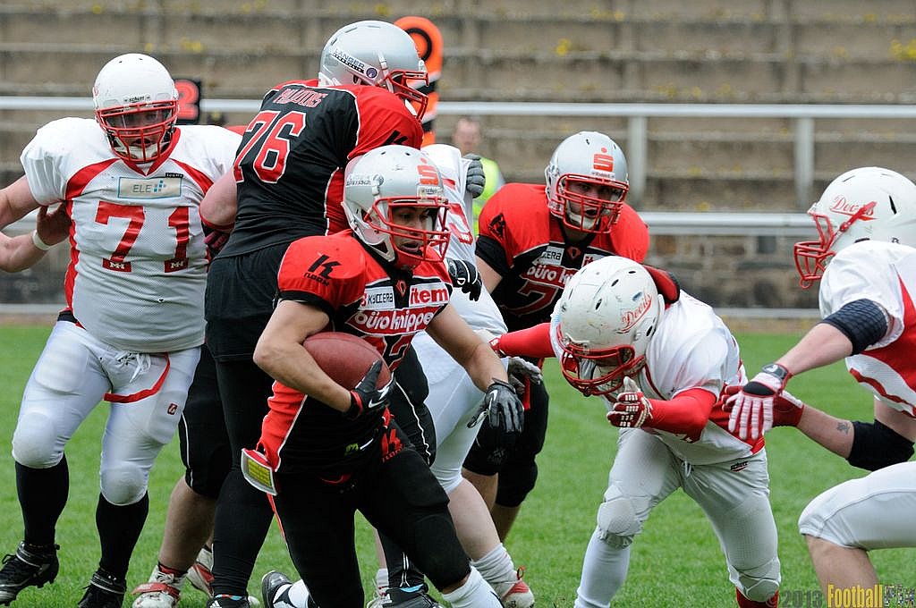 Solingen Paladins vs. Gelsenkirchen Devils  - 28.04.2013 Solingen Paladins vs. Gelsenkirchen Devils (27:14) 