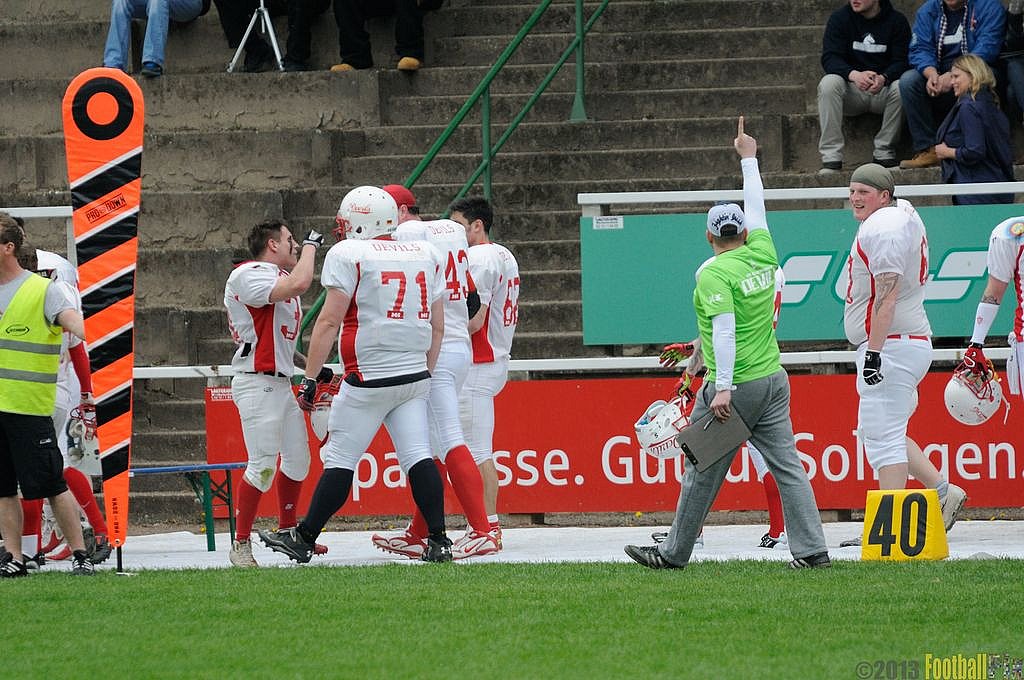 Solingen Paladins vs. Gelsenkirchen Devils  - 28.04.2013 Solingen Paladins vs. Gelsenkirchen Devils (27:14) 