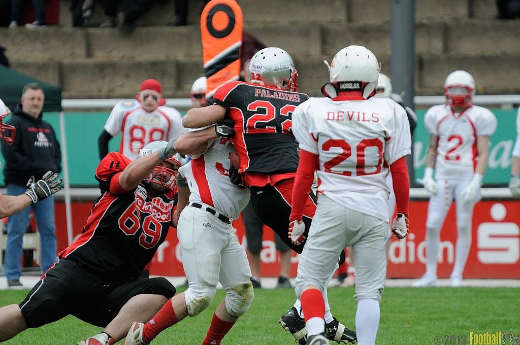 Solingen Paladins vs. Gelsenkirchen Devils  - 28.04.2013 Solingen Paladins vs. Gelsenkirchen Devils (27:14) 