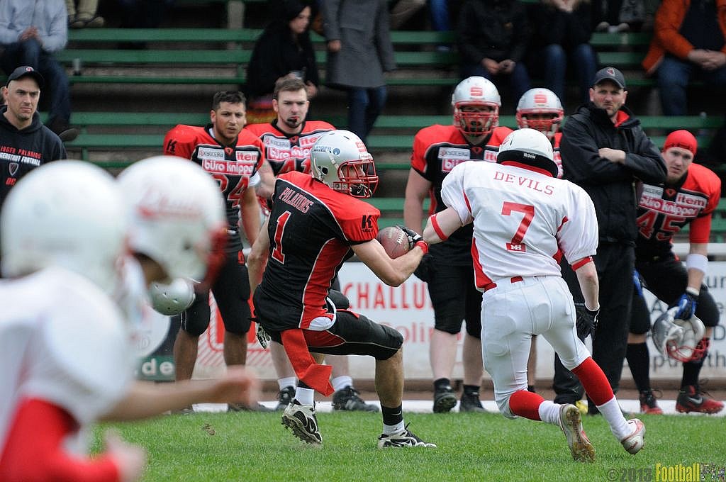 Solingen Paladins vs. Gelsenkirchen Devils  - 28.04.2013 Solingen Paladins vs. Gelsenkirchen Devils (27:14) 